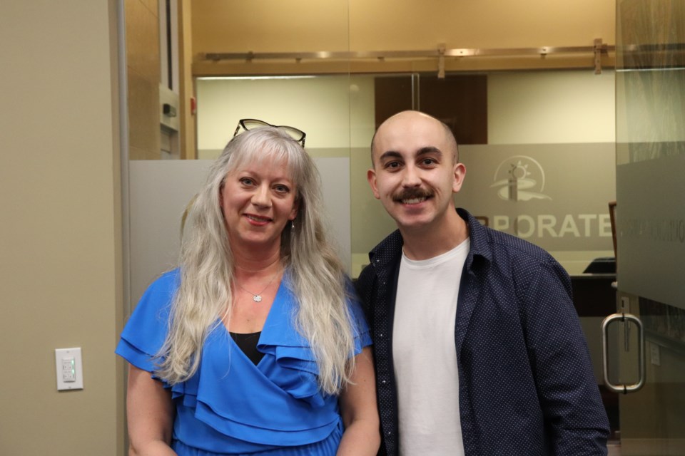 County Coun. Diane Ballantyne for Ward 6 and John Mifsud, who would like to open a cannabis store.