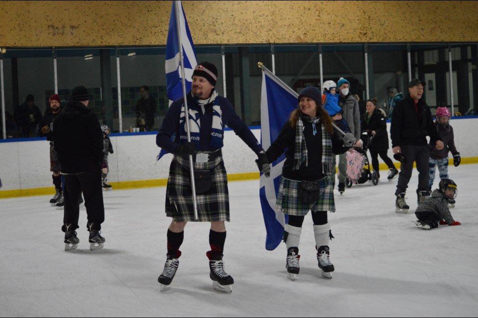 On Sunday the Fergus Kilt Skate was in full swing at the Centre Wellington Community Sportsplex.