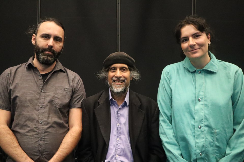 Colin Harrington, technician, Ajay Heble, director for the International Institute for Critical Studies in Improvisation (IICSI) and Julia Busatto, project manager for IICSI.