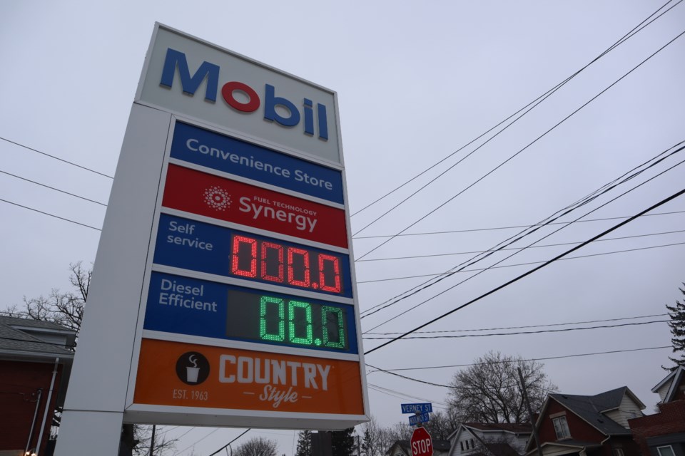 The Mobil gas station at 546 Woolwich is temporarily closed after tainted gas caused several customers' cars to stop running.