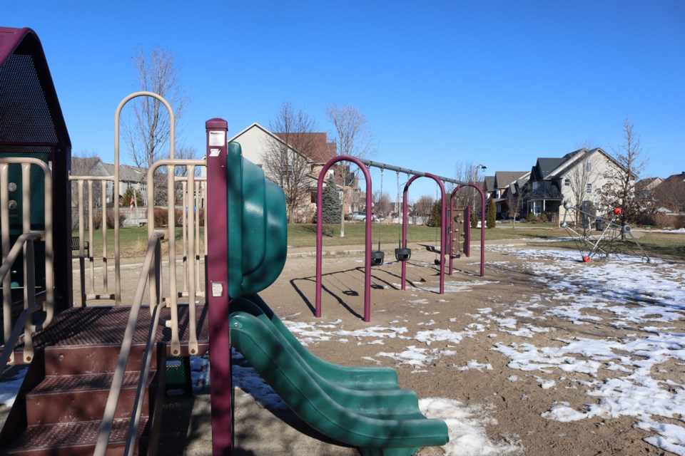 Holland Crescent Park's current playground.