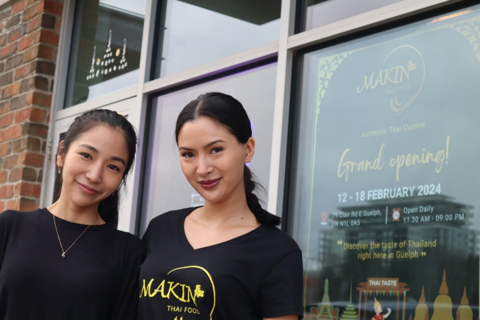 Sisters Chalisa and Sara Tripoonsin opened their restaurant Makin, Feb. 12 at 79 Clair Rd.