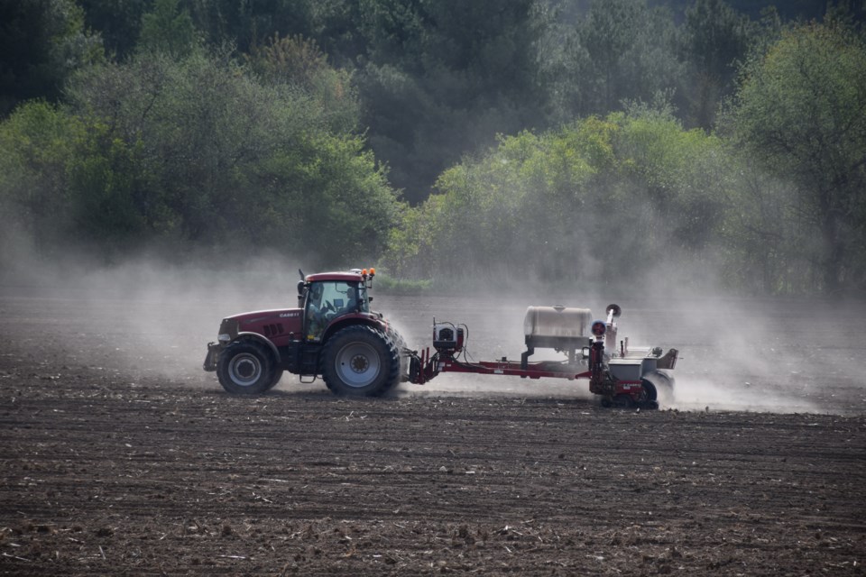 Lots of this sort of work now going on in the fields around Guelph. Rob O'Flanagan/GuelphToday