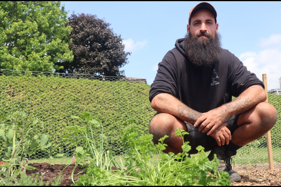 Marco Pepe, a PhD candidate in the department of agriculture at the University of Guelph, has built a 300 square metre community garden at Golfview Park, with the hope of turning it into a gathering space for potlucks and agricultural workshops.