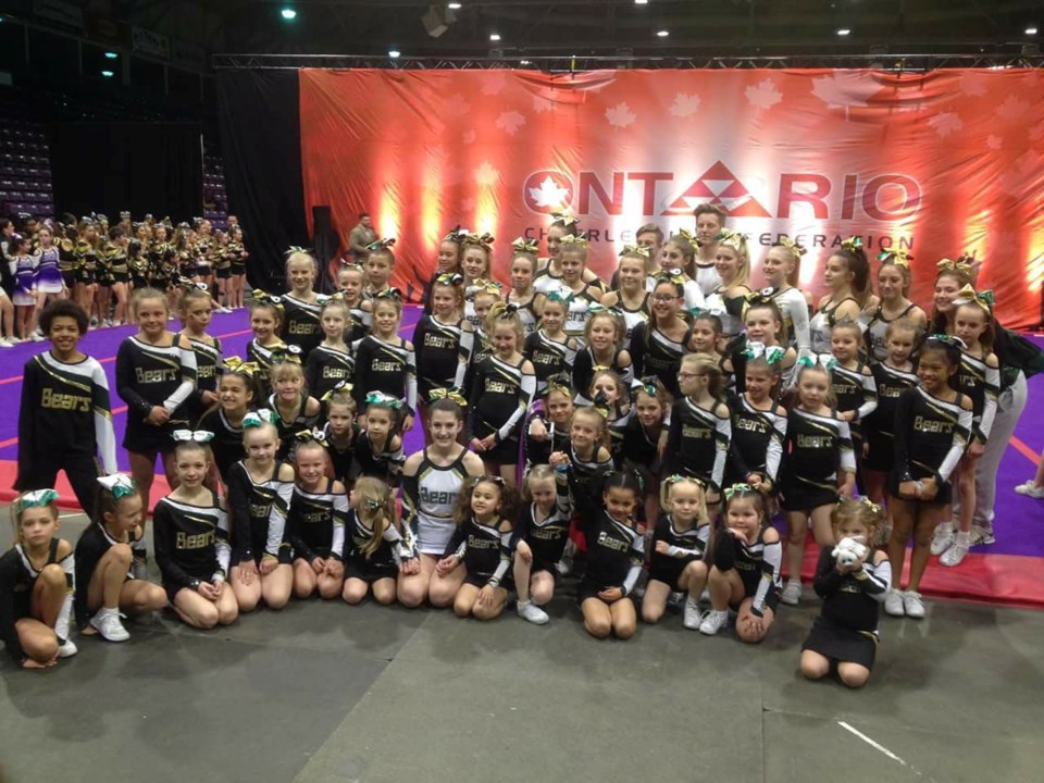 Bears Cheerleading places first at OCF Provincials Guelph News