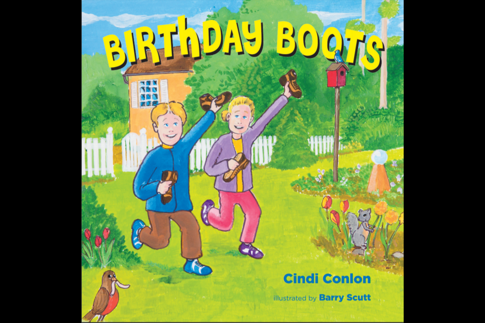The cover of Cindi Conlon's new book, Birthday Boots. Supplied photo