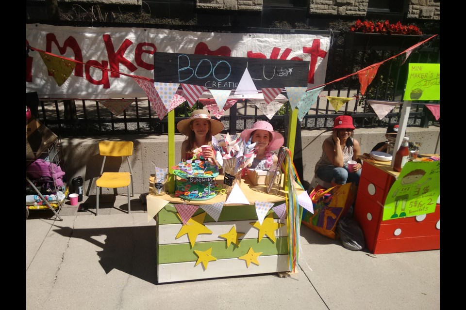 Kid entrepreneurs at Art in the Street on June 24 , 2017. Photo courtesy of Melissa Mazar