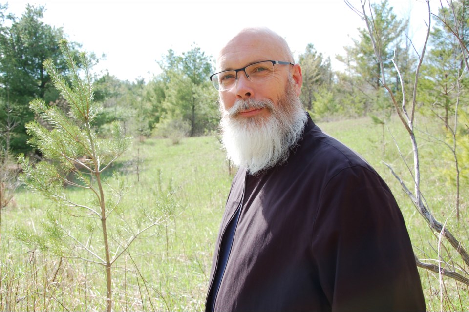 Artist Mike Salisbury is looking to use Canadian copyright laws to protect a piece of the Paris-Galt Moraine for future generations.