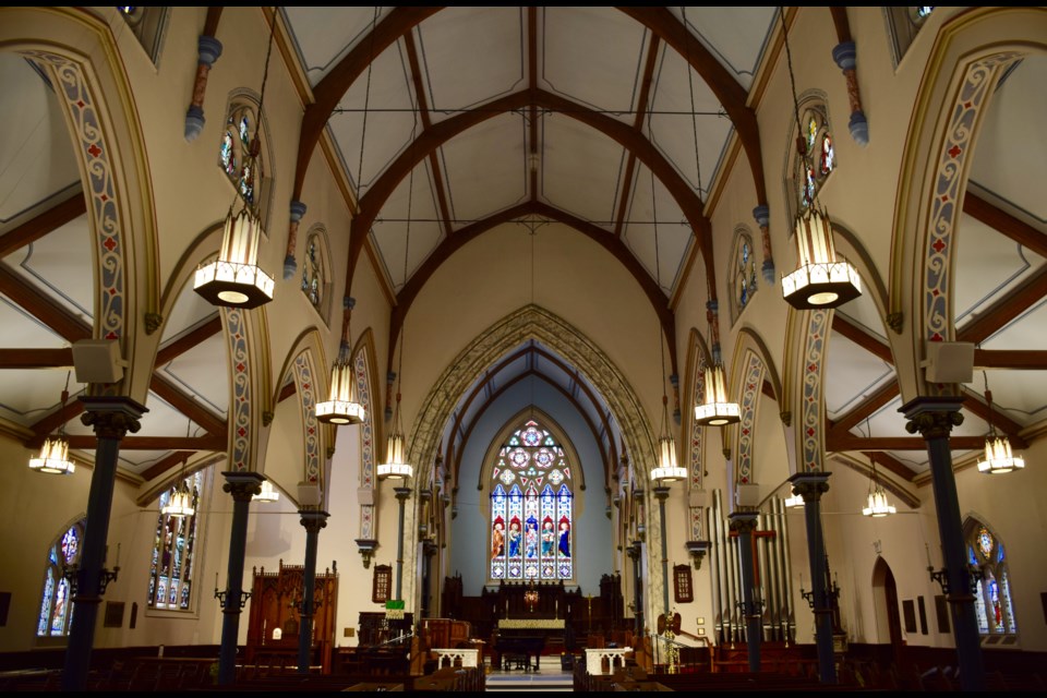 The St. George's Anglican Church sanctuary is renowned for its acoustics. Rob O'Flanagan/GuelphToday