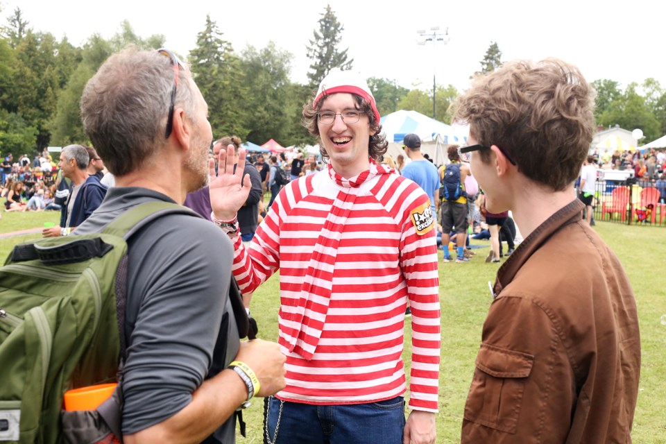 Paul Romanowitch, aka Waldo, found at Riverfest in Elora this evening. Kenneth Armstrong/GuelphToday
