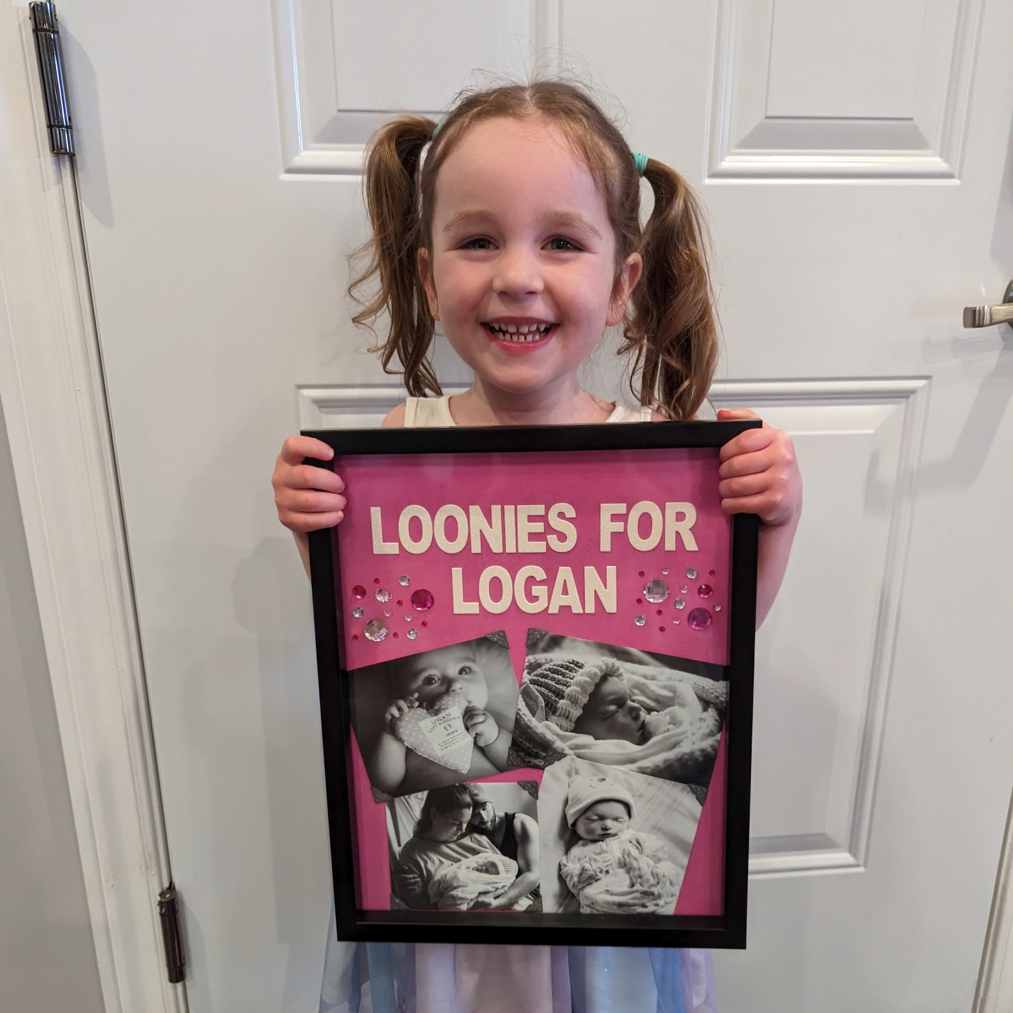 Remembering Logan: Toddler raises funds in late sister's memory