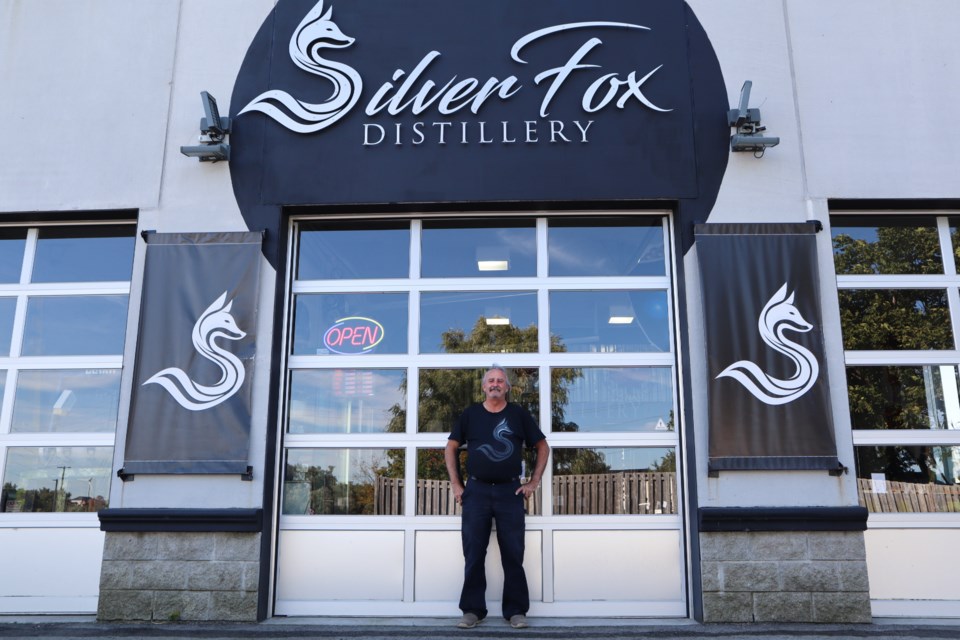 Owner and master distiller Mark Townsend standing in front of Silver Fox Distillery in Arthur. Ariel Deutschmann/GulelphToday