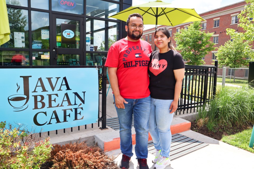Rohan Aggarwal, left, and Sakshi Aggarwal are the owners of Java Bean Cafe on Chancellors Way.