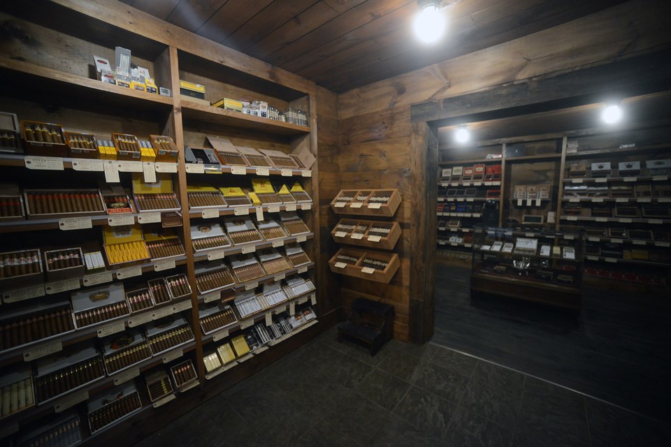 The walk-in humidor contains 500 types of cigars. Tony Saxon/GuelphToday