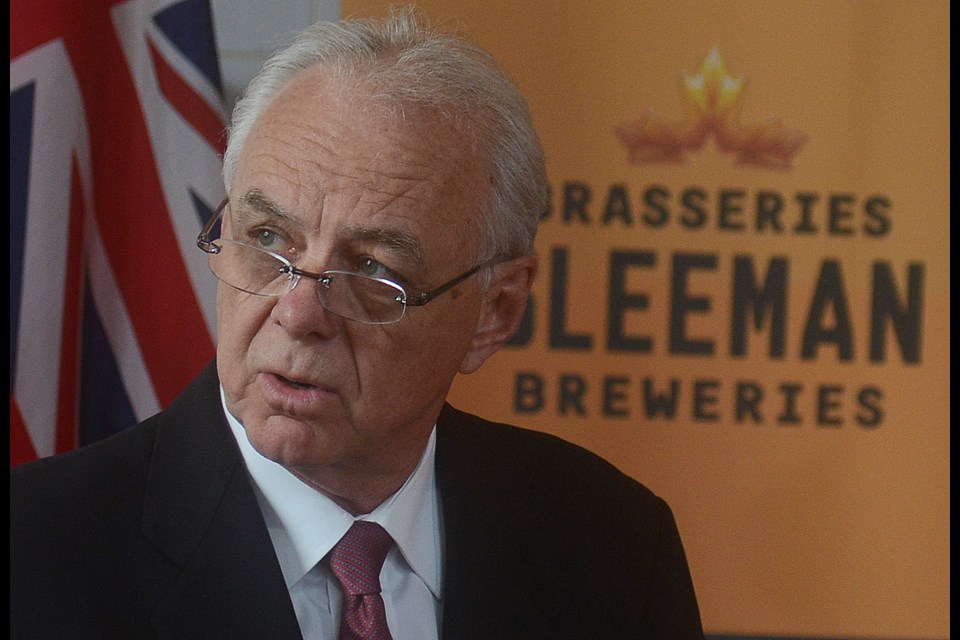 John Sleeman speaks during a 2018 funding announcement from the provincial government. Tony Saxon/GuelphToday file photo