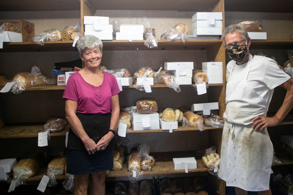 Brenda Pettit and Paul Holman are business partners who have owned Saunders Bakery since 1994, having purchased it from members of the Saunders family. Kenneth Armstrong/GuelphToday