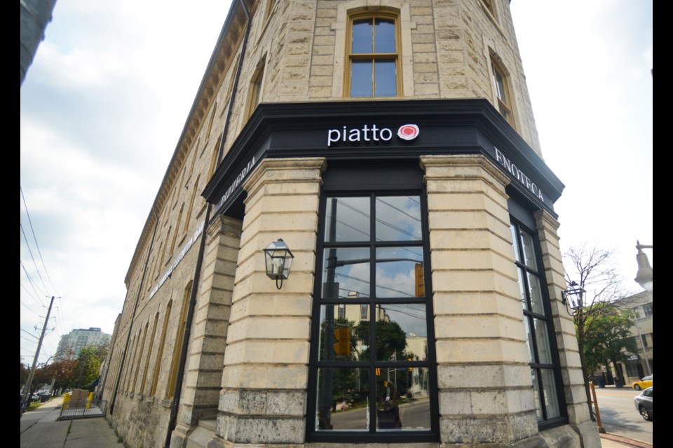 Piatto is housed in the historic building at the top of Wyndham Street. Tony Saxon/GuelphToday