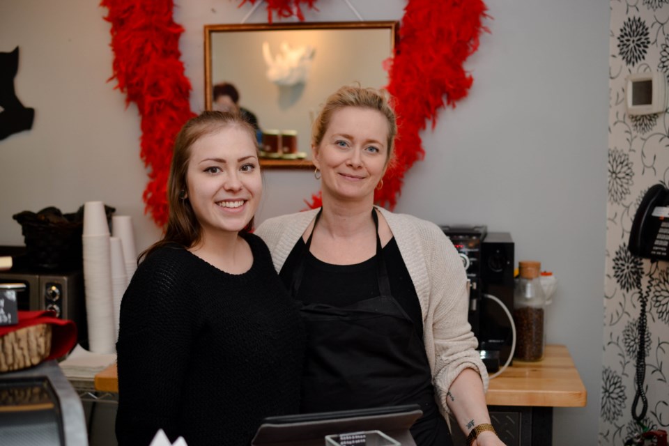 Appetizingly Yours owner Lana Tarrant (right) and her daughter Madison Goudie (left). Photo by Daniel Bell.