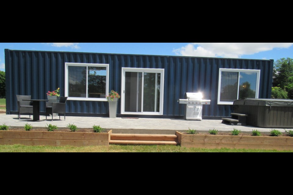 Inner Joy Getaways just outside Elora has turned shipping containers into luxurious accommodations. 