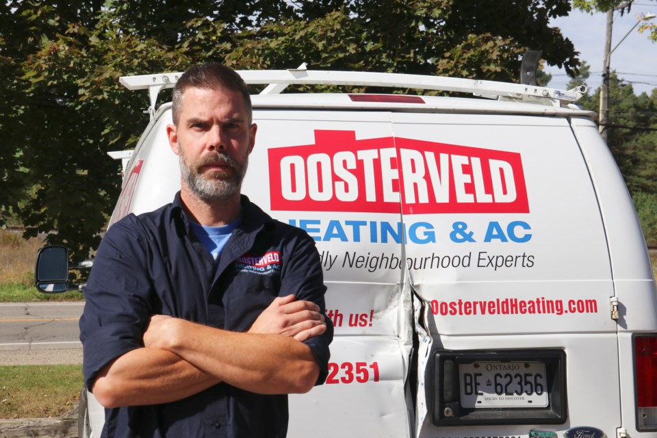 Mark Pooles, the operations manager at Oosterveld Heating & Air Conditioning