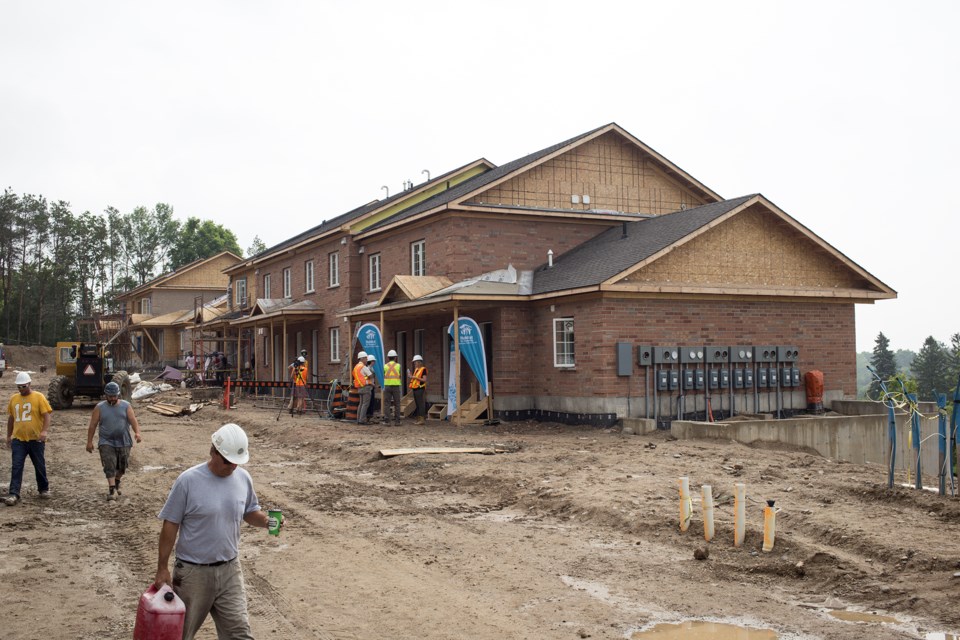 The first two phases of the Habitat for Humanity build on Cityview Drive are expected to be ready for occupancy by the end of the year. Kenneth Armstrong/GuelphToday