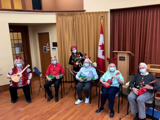 The Elliott Community's Christmas Concert, where the Ellridge Ukulele Group performed. 