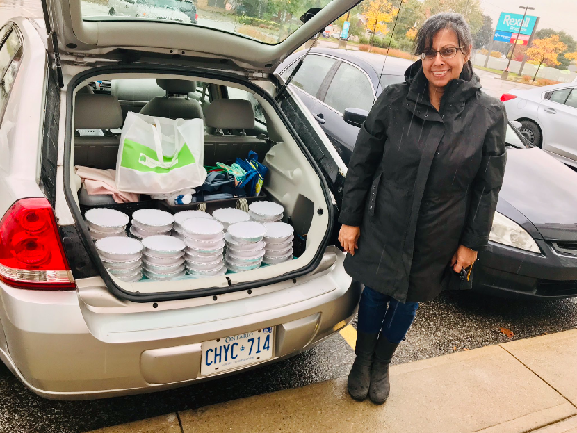 Kirtida's Kitchen co-owner Kirtida Jagard with another load of meals.  @KirtidasKitchen photo