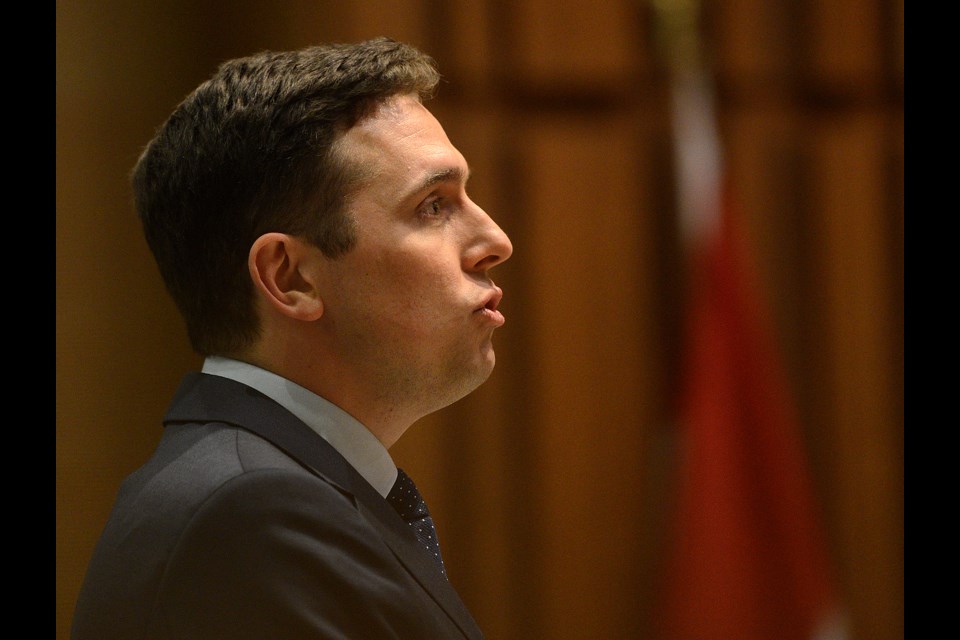 Western Ontario University professor Aleksander Essex addresses Guelph City Council regarding online voting Monday, April 24, 2017. Tony Saxon/GuelphToday