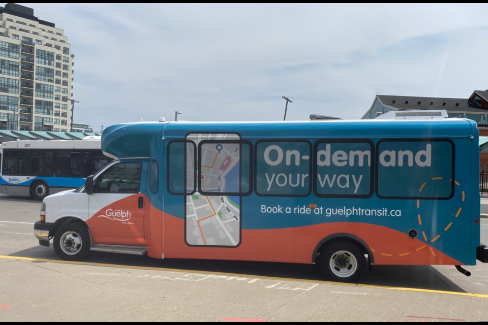On-demand service is being added to areas of the city. City of Guelph photo.