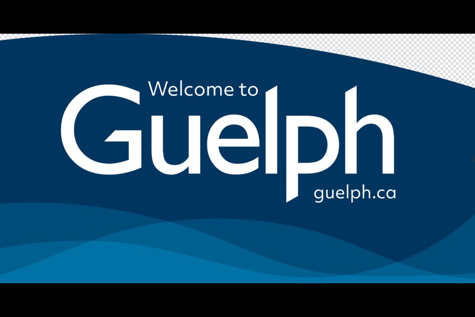 The concept design of the Guelph welcome signs, set to be posted in various spots around the city in the coming weeks.