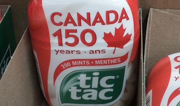 Canada 150 tic tacs