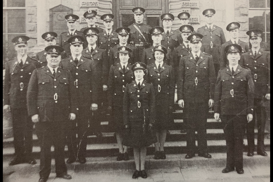 Guelph police officers in 1944.