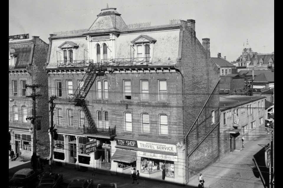 The Ambassador Hotel on Macdonell Street. Today it is the Western Hotel