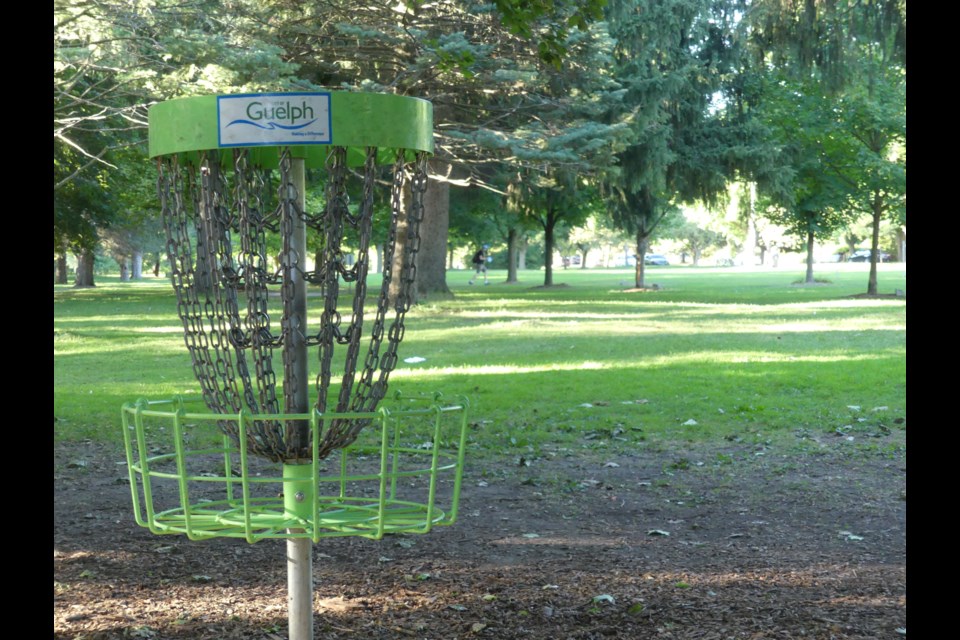 The Guelph disc golf course in Riverside Park was established in 2018. Maxine Betteridge-Moes/GuelphToday