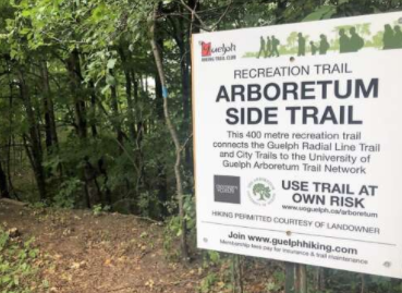 The Arboretum trail system is connecting to the city-wide trail system. 