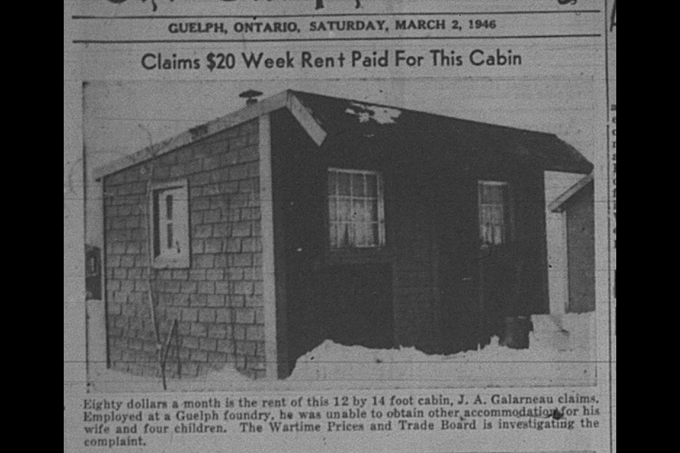 The one-room building was rented out for $20 per week in 1946,