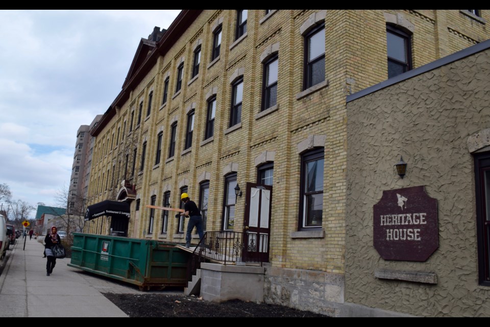 The historic Raymond Sewing Machine Company factory on Yarmouth Street is undergoing an extensive interior rebuild. 