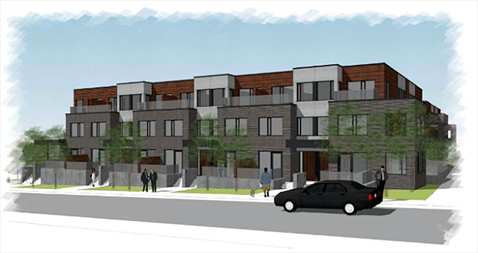 Artists rendition of the planned development for 89 Beechwood Ave.