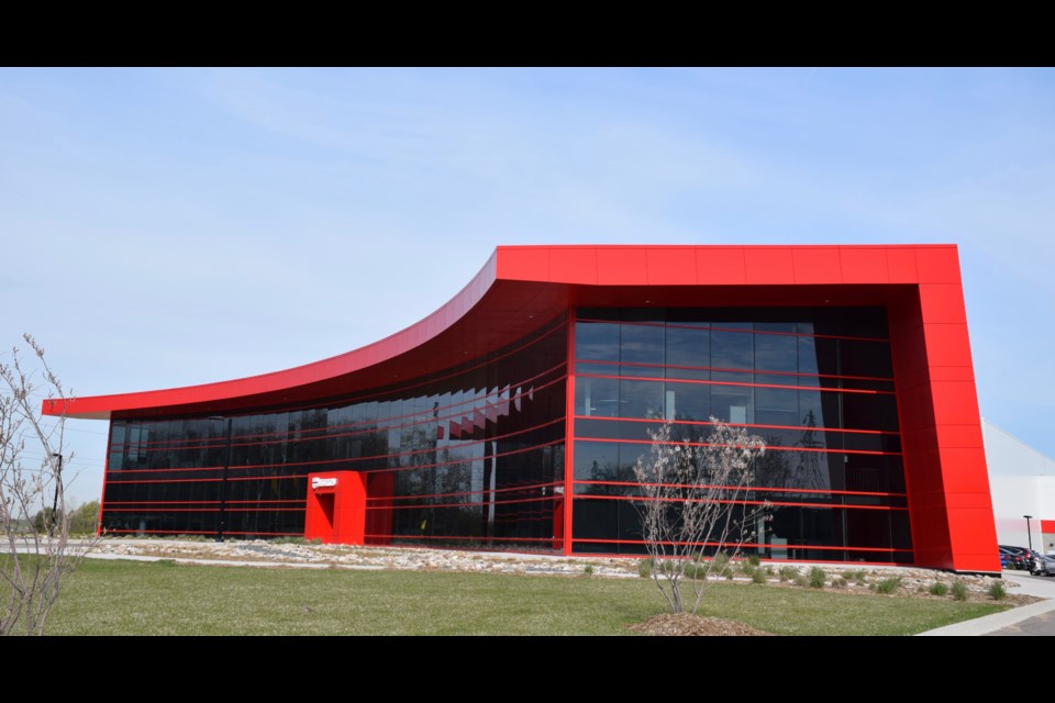 The Würth Canada Limited building is a stand-out in the Hanlon Creek Business Park. 