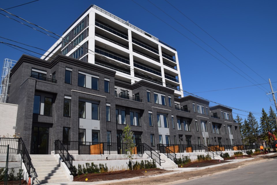 The first of the five buildings that will make up The Metalworks on Arthur Street is complete. Residents began moving in last week. Rob O'Flanagan/GuelphToday