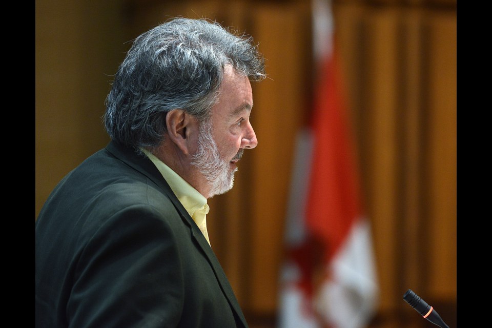 Downtown Guelph Business Association Executive Director Marty Williams speaks at City Council Monday, June 26, 2017, asking to begin the process that would see the DGBA's boundaries expand. Tony Saxon/GuelphToday