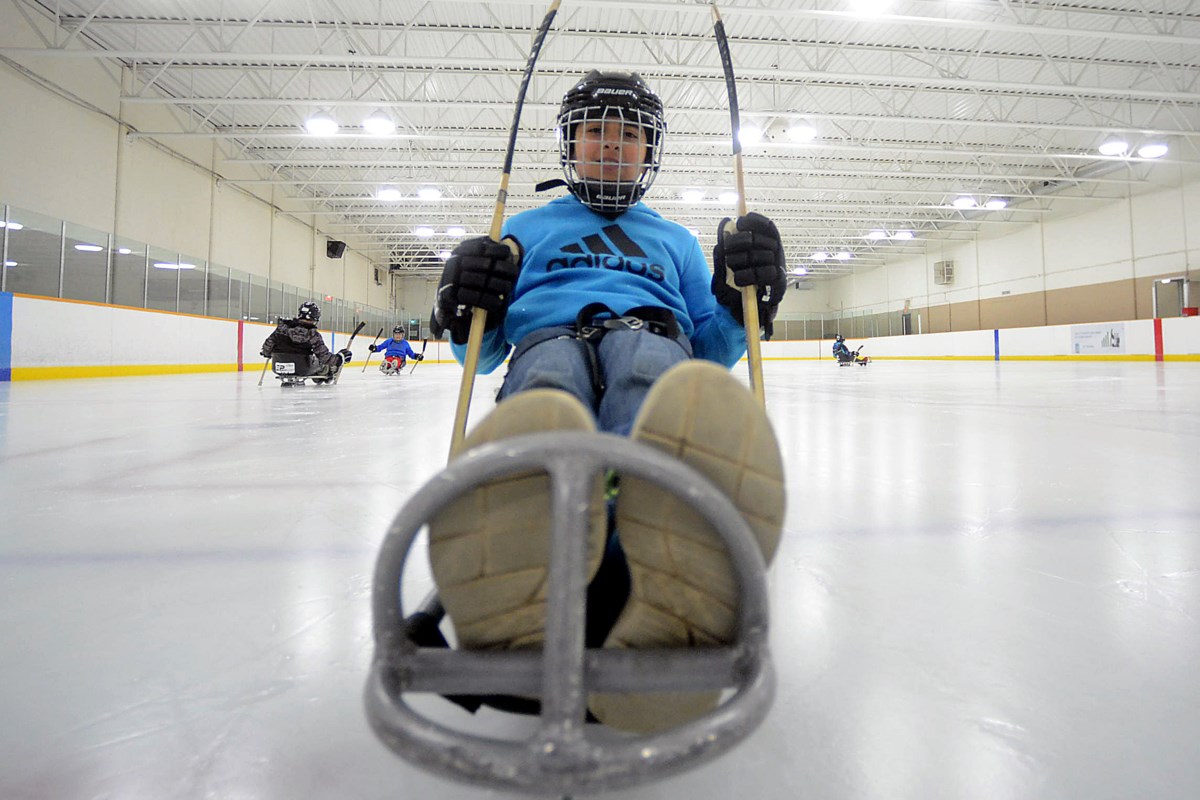 Sledge hockey being used to help deliver life lessons to students
