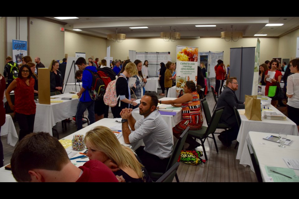 Over 20 employers, all hiring, were on hand. Rob O'Flanagan/GuelphTodayh