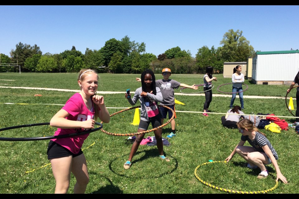 Lots of kids took part in last year's Hooping for Hunger, which raised $10,000 local and global hunger alleviation causes. 
