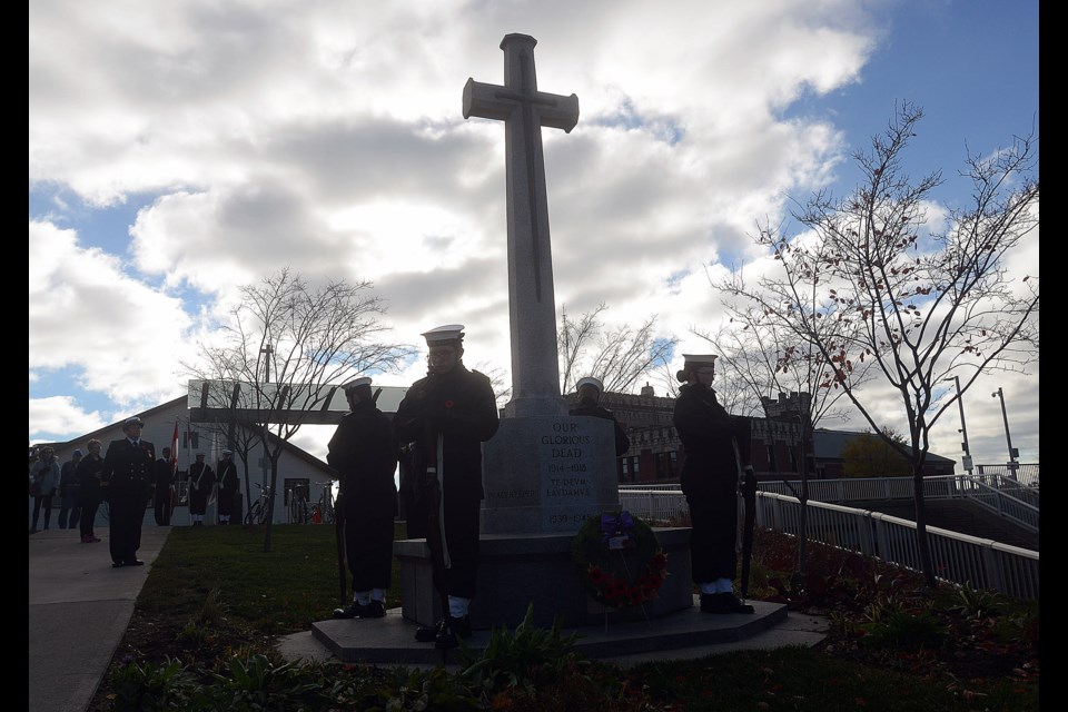 The Laying of the Wreaths ceremony at Gueph Central Station. Tony Saxon/GuelphToday