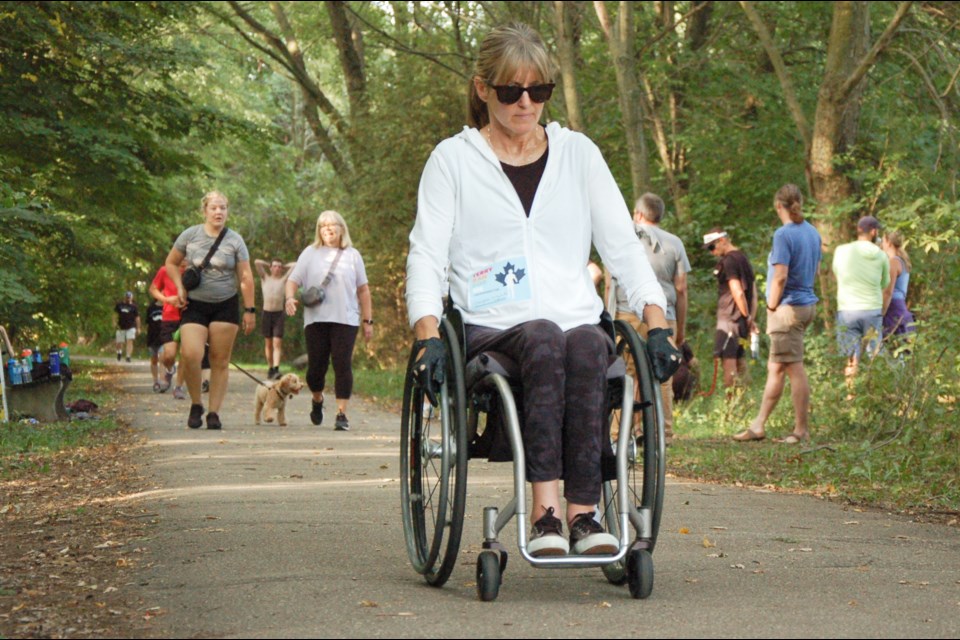 The annual Terry Fox Run saw participants make their way around a loop that began at Silvercreek Park and continue through Royal City Park, along the Speed River.