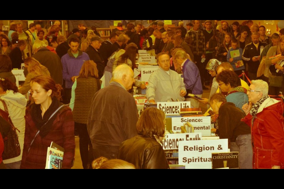 A Facebook photo shows the crowd at last year's Friends of the Guelph Public Library's book sale. Over 8,000 attended. 