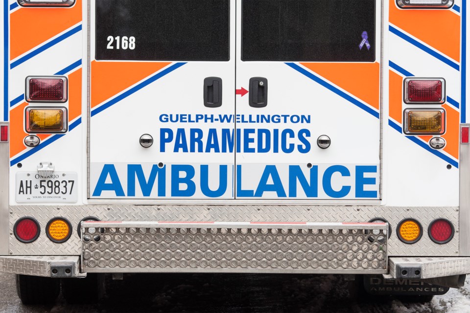 20160201 Guelph-Willington Paramedics Ambulance Back KA