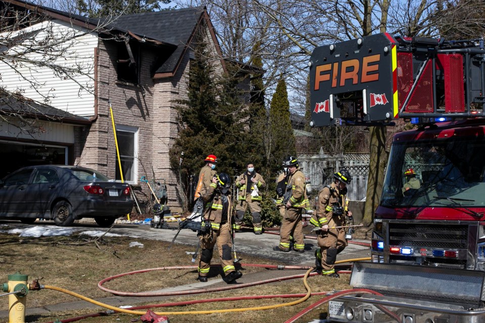 Guelph Fire on scene of Steffler Drive fire (4 photos) (Updated) Guelph News