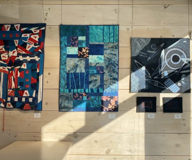 installation shot of 'Scapes, Scopes & Abstracts' at 10C Shared Space